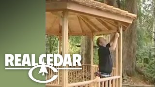 How to Build  GAZEBO Part 2  Realcedarcom [upl. by Ramel]