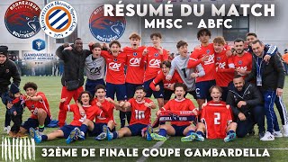 Résumé du match ABFCMHSC  32ème de finale Coupe Gambardella [upl. by Atinrehs625]