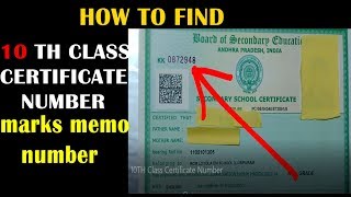 What is 10TH Class Certificate Number 10th class Memo Number  GDS Online Apply [upl. by Toney183]