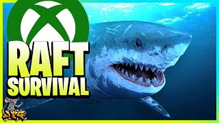 RAFT ON CONSOLE Survive On Raft Xbox Gameplay  New Survival Knock Off Is It Good [upl. by Deane]