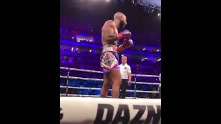 RINGSIDE view of DEJIs KNOCKDOWN on FOUSEY [upl. by Eihtur669]