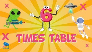 6 Times Table Song Easy Peasy Maths  Educational Videos for Kids [upl. by Magdau36]