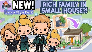 NEW Fancy Style Pack Rich Family Small Free HOUSE  Modern Mansion TOCA BOCA Ideas  Toca Life World [upl. by Stetson784]