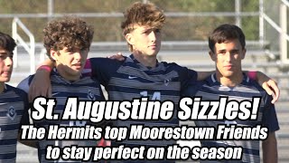 St Augustine 3 Moorestown Friends 1  HS Boys Soccer  Fischer Brogan Olimpico Goal [upl. by Adnavoj]