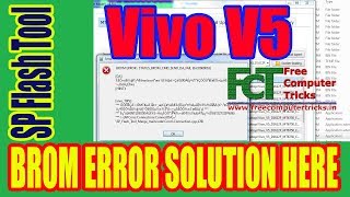 Vivo V5 1601 BROM ERROR SOLUTION HERE STATUSBROMCMDDAFAIL 0xC0060003 [upl. by Namreh]