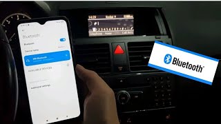 Connect your phone with Bluetooth for Calls in MercedesBenz CClass w204 [upl. by Caine]