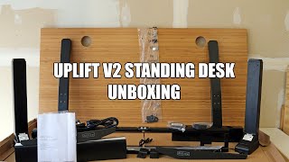 Unboxing an Uplift V2 Standing Desk  Carbonized Bamboo [upl. by Sidell594]