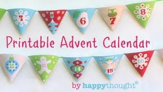 How to make an Advent Calendar Printable Christmas paper craft Easy to do  Watch now [upl. by Lorre896]