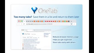 Maximize Browser Performance Using OneTab [upl. by Arbuckle]