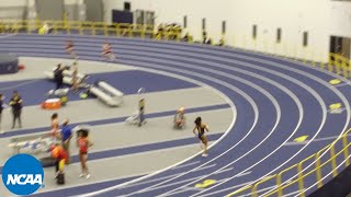 Ziyah Holmans incredible comeback in 4x400 relay for Michigan [upl. by Enirok]