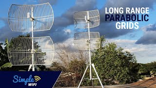 5GHz WiFi Long Range Parabolic Grids  80211aac Long Range Antennas [upl. by Turk477]