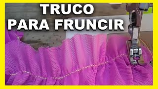 TRUCO para fruncir en maquina con PRENSATELA sencillo [upl. by Hanleigh]