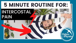 Our full 5 minute guided routine for helping with INTERCOSTAL MUSCLE PAIN [upl. by Keefer]