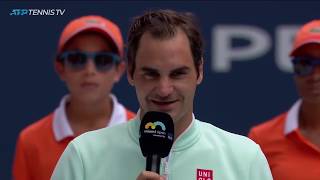 Roger Federer gives classy speech after winning 2019 Miami Open [upl. by Hett]