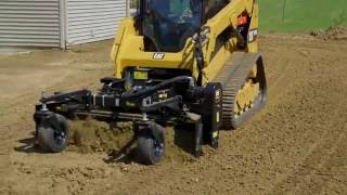 Cat® Power Box Rake Attachment Operating Tips [upl. by Brechtel601]