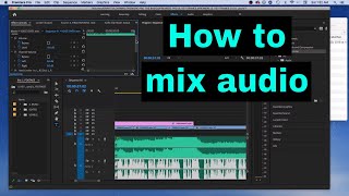 How to mix and master audio in adobe premiere pro [upl. by Calypso]