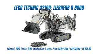 LEGO Technic 42100 Liebherr R 9800 Handson Review Speed Build amp Parts List 4K [upl. by Ahsimak99]