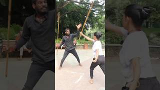 😦🔥Ultimate silambam fight silambam stickfighting 3shorts [upl. by Algy946]