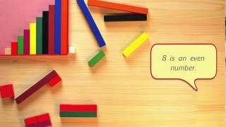 Odd and even numbers with Cuisenaire rods [upl. by Annaesor]