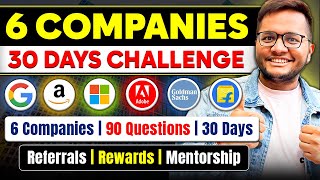 Goldman Sachs  6 Companies 30 Days Challenge 2024 🔥  Referrals [upl. by Jackie]