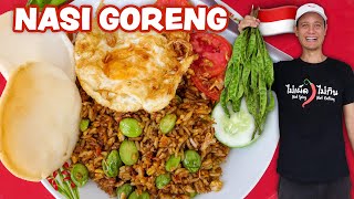 Indonesian Street Food 🇮🇩 NASI GORENG RECIPE  Fried Rice  Street Food at Home Ep 3 [upl. by Aindrea]