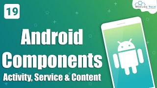 Android Components Activity Service amp Content Provider Hindi 19 [upl. by Enomrej]