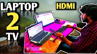 Laptop to TV in tamil  HDMI  Work from Home [upl. by Brandy166]