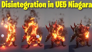 Disintegration in UE5 Niagara Tutorial  Download Files [upl. by Tennos]