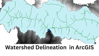 How to delineate Watershed Using Outlet Point in ArcGIS Pour Point Hydrology [upl. by Ataeb]