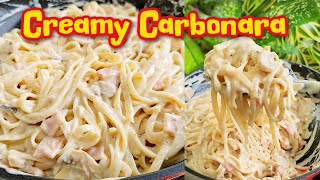 Creamy Carbonara Recipe Budgetfriently Filipino Style Carbonara Recipe [upl. by Peony]