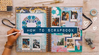 🎨 DIY HOW TO SCRAPBOOK  inspiration amp ideas [upl. by Danuloff]