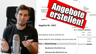 Angebote erstellen die wirklich verkaufen So geht es Inkl kostenloser Vorlage [upl. by Akienat]