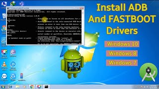 How to install ADB and FASTBOOT driver on Windows 1087 PC [upl. by Ahsiugal686]