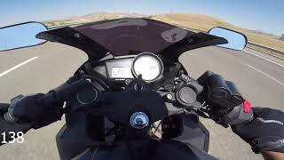 YAMAHA YZF R125 HIZ TESTİ TOP SPEED 2012 [upl. by Gnouv]