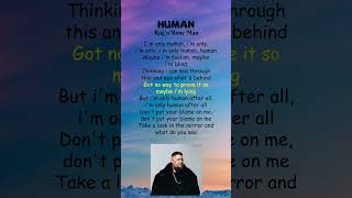 RagnBone Man  Human Lyrics shorts [upl. by Niwde346]