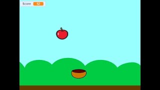 Scratch Tutorial  Apple Catcher  Scratch Easy Beginner [upl. by Buddie]