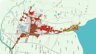 古地図で辿る名古屋400年No1 江戸時代Network2010 [upl. by Aramen815]