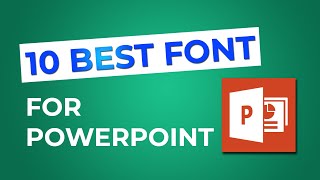 TOP 10 Best Font For Your PowerPoint Presentation👍 [upl. by Kepner]