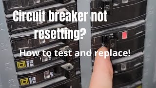 How to fix a circuit breaker that WONT reset [upl. by Tebzil]