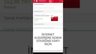 Ziraat Bankası Kartını İnternet Alışverişine Açma Ziraat Mobil [upl. by Maddock]