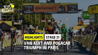 Highlights  Stage 21  TDF2021 [upl. by Herzog]