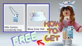 how to get the Milk Carton Crossbody bag  Roblox free items [upl. by Mikey]