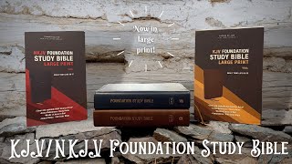 LARGE PRINT  KJVNKJV Foundations Study Bible  Leathersoft [upl. by Leclair677]