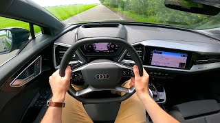 2022 Audi Q4 etron 204hp  POV Test Drive [upl. by Sanjay33]