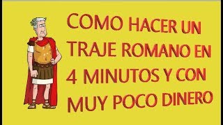 Hacer un traje Romano  How to make a Toga in 4 minutes [upl. by Urania]