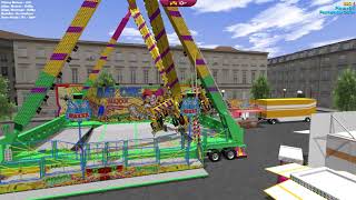 Kirmes REKO Simulator AirOne Maxxx Aufbau Betrieb Abbau [upl. by Adamek]