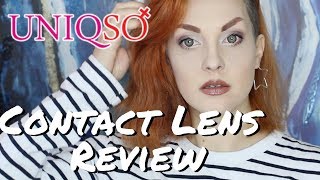 THESE CONTACTS ARE AMAZING Uniqso Lenses Review and Discount Code [upl. by Atinat482]