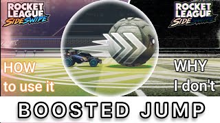 How to use BOOSTED JUMP in Rocket League Sideswipe PART 1 [upl. by Aicena577]