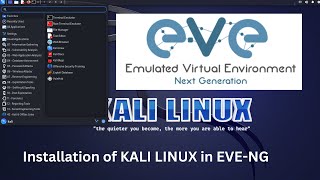 Kali Linux Installation in EVENG [upl. by Teirtza]