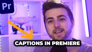 New Captions in Premiere Pro 2021  Auto Transcribe Your Videos [upl. by Siduhey]